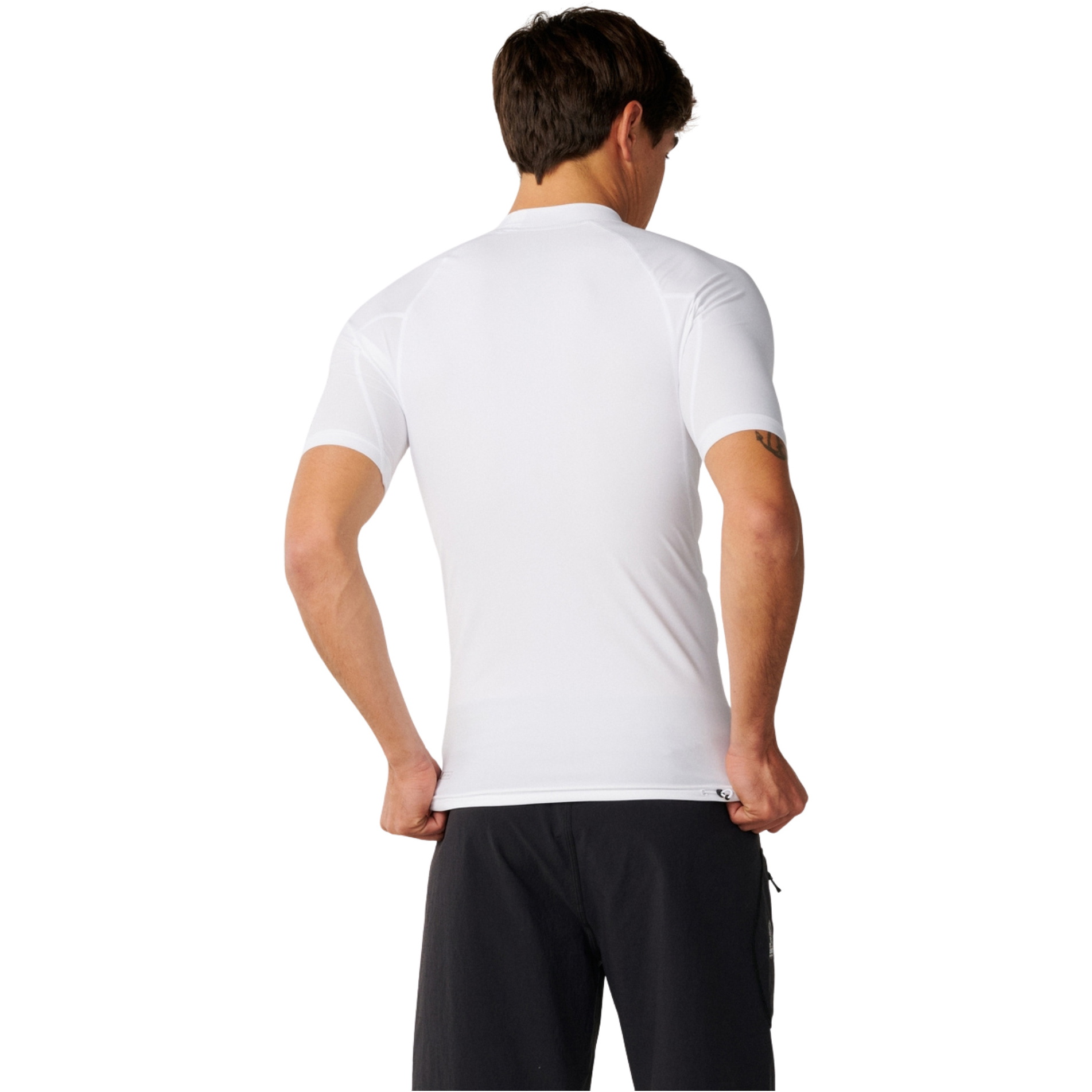 2026 Rip Curl Mens S-Series UPF Perf Short Sleeve Rash Vest 18EMRV - White